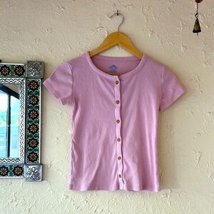 Thereabouts Ribbed Pink Tee 🥰 size 10/12